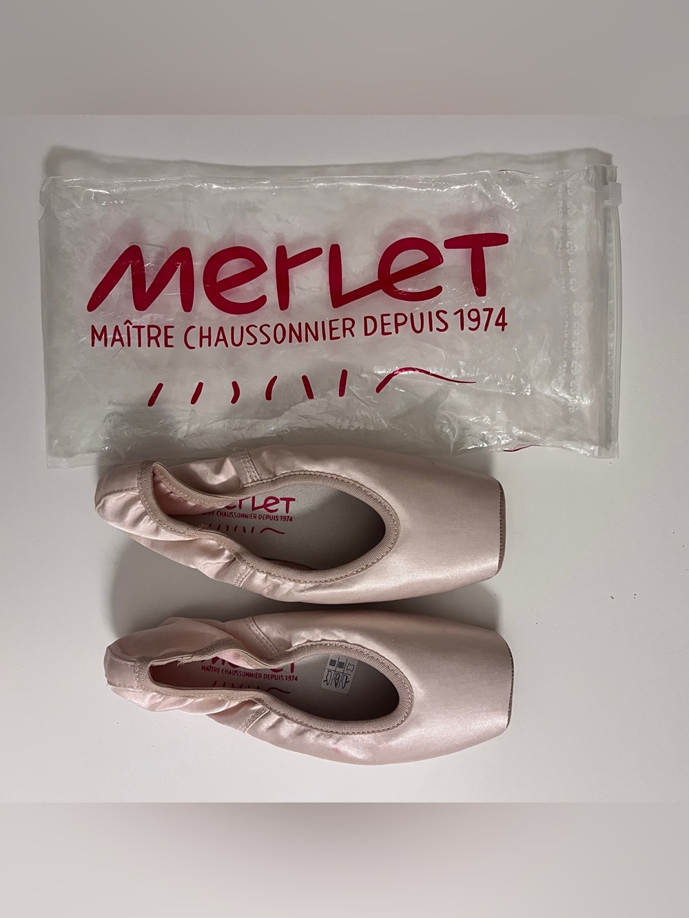 Merlet Belle D-031 37 Pointe Shoes 16B S2 Made in France New